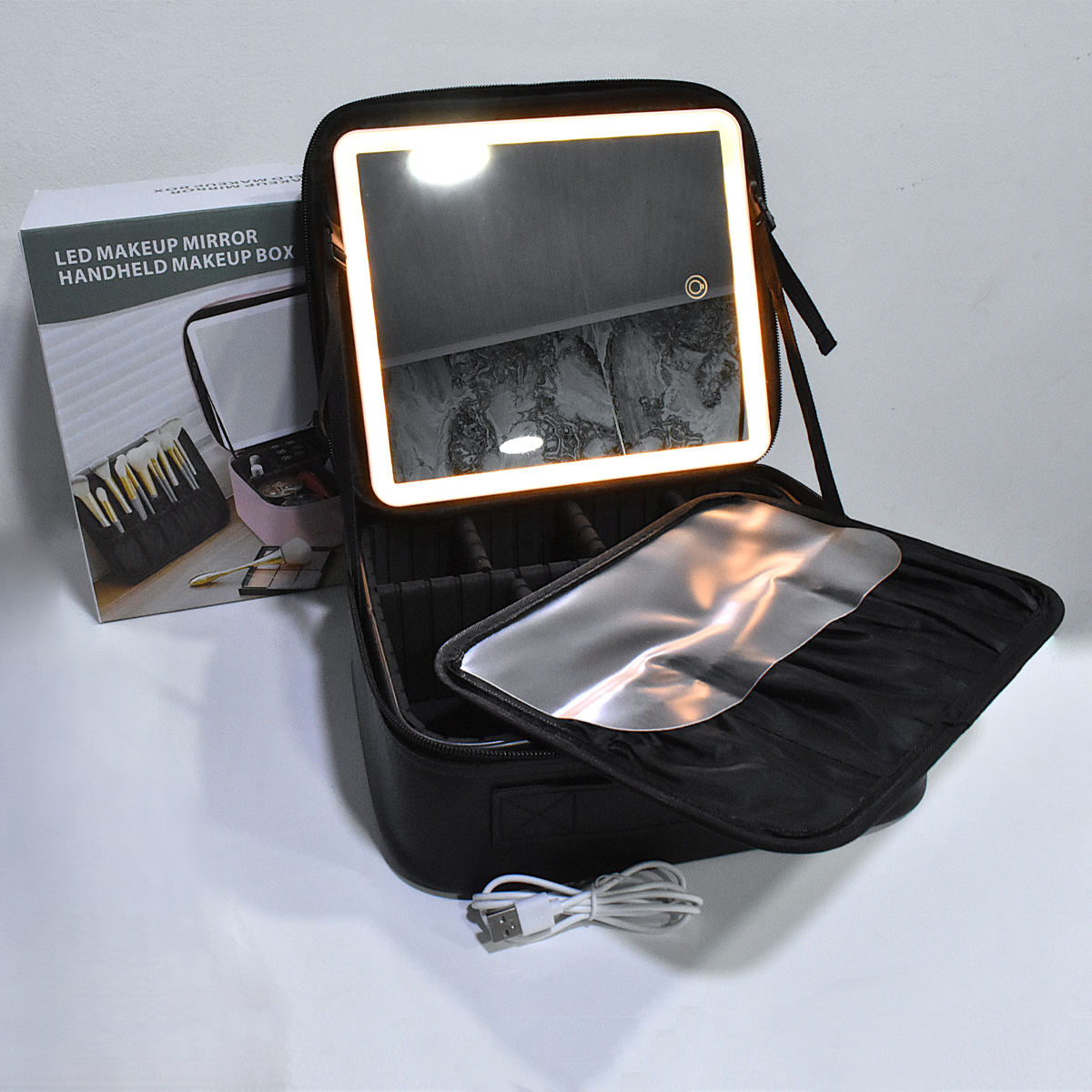 Estuche Cosmetiquera Maquillaje Espejo